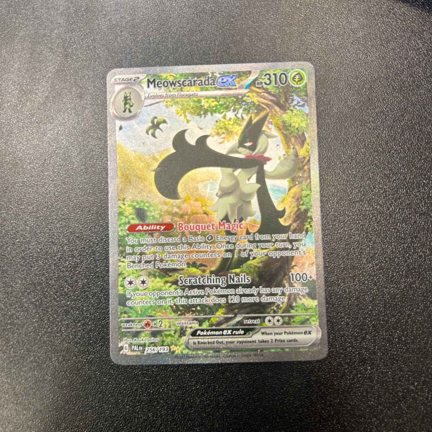 Pokemon TCG Meowscarada ex Full Art 256/193 Paldean Fates