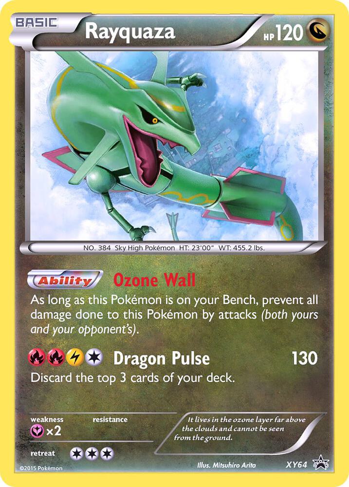 Pokemon Rayquaza XY64 XY Black Star Promos