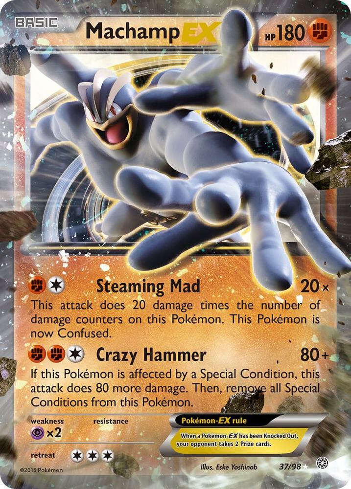 Pokemon Machamp EX 37/98 Ancient Origins