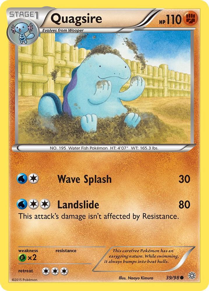 Pokemon Quagsire 39/98 Ancient Origins