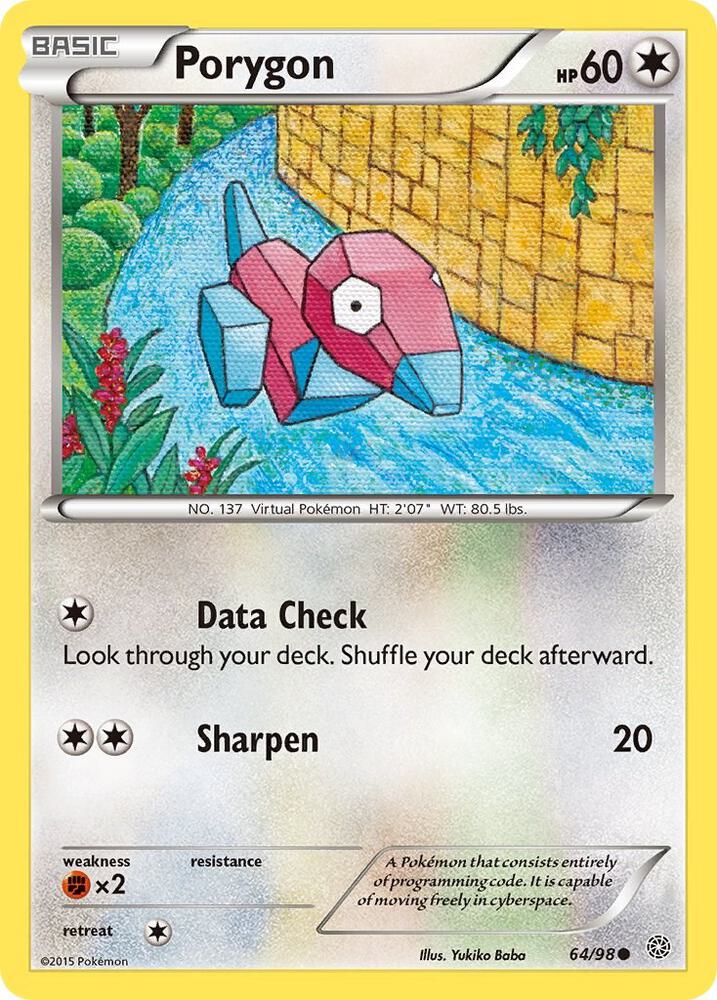 Pokemon Porygon 64/98 Ancient Origins