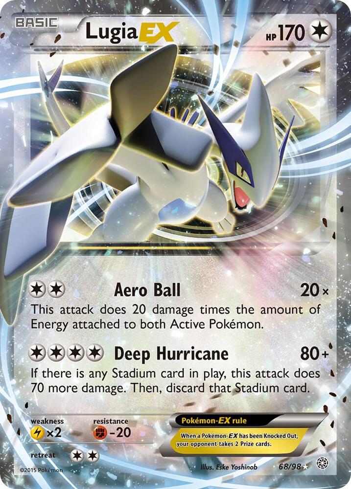 Pokemon Lugia EX 68/98 Ancient Origins
