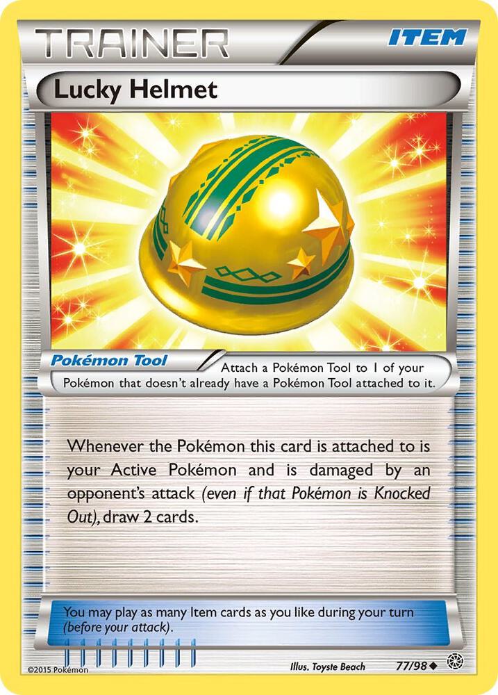 Pokemon Lucky Helmet 77/98 Ancient Origins