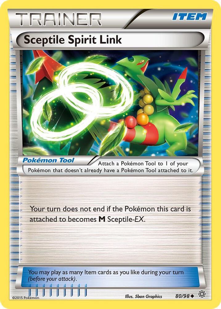 Pokemon Sceptile Spirit Link 80/98 Ancient Origins