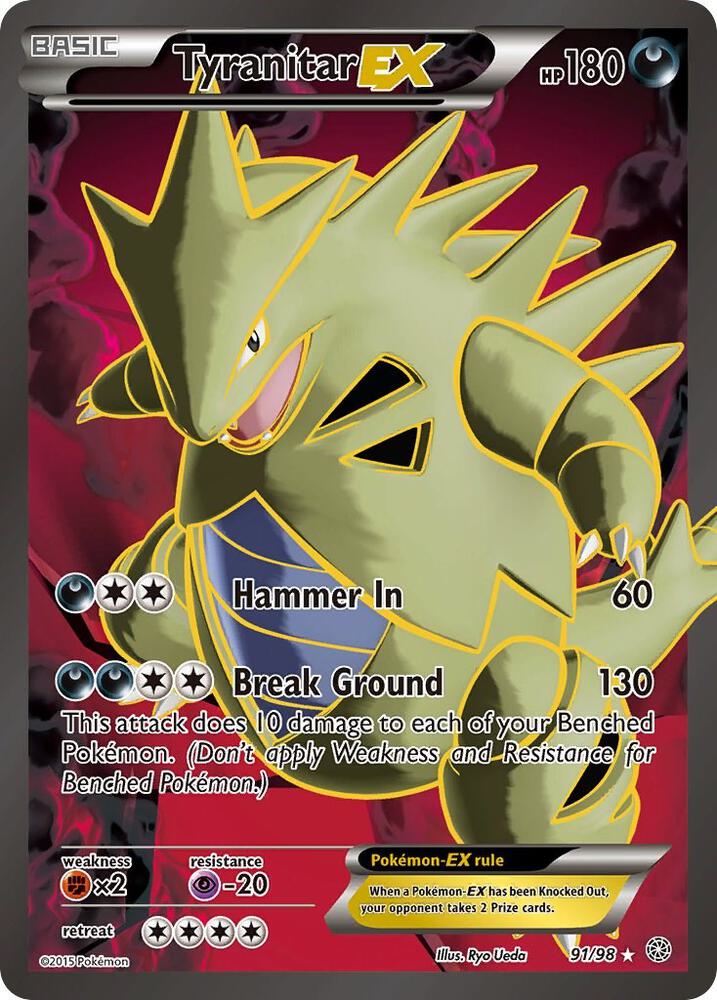 Pokemon Tyranitar EX 91/98 Ancient Origins
