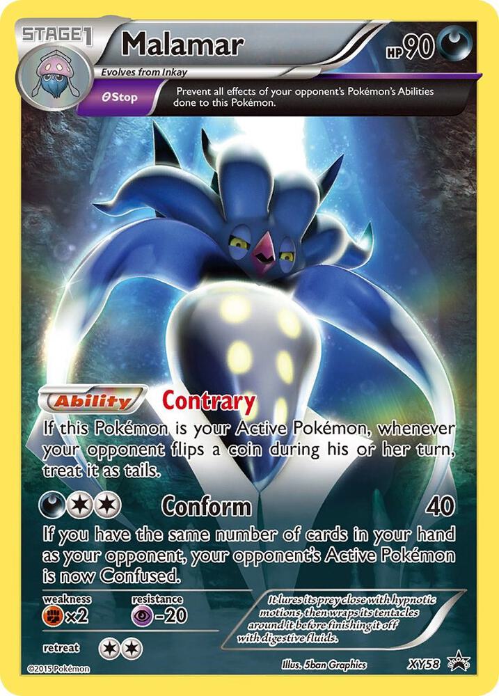 Pokemon Malamar XY58 XY Black Star Promos