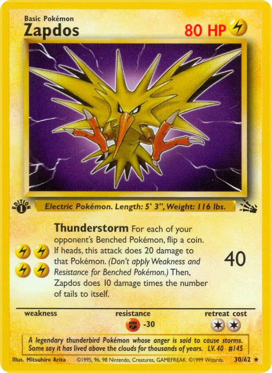 Pokemon Zapdos #30 Fossil
