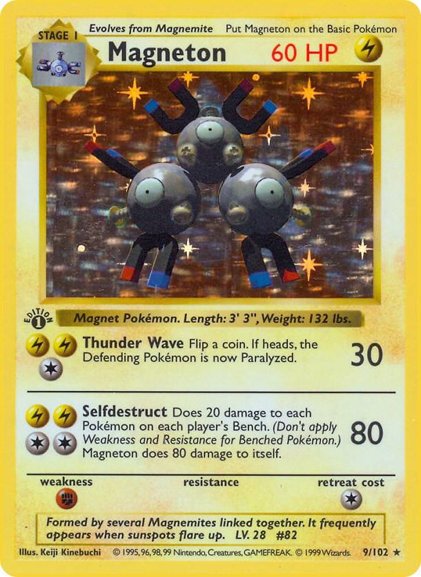 Pokemon Magneton #9 Base Set