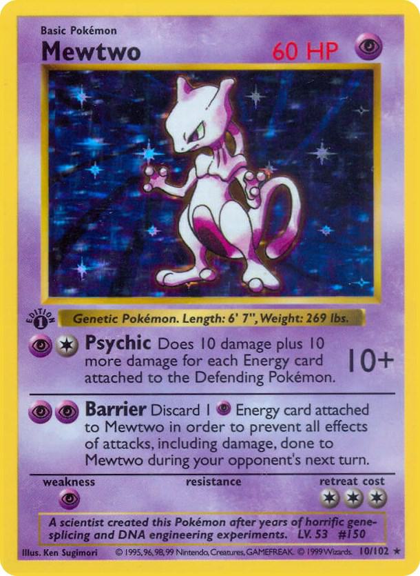 Pokemon Mewtwo #10 Base Set