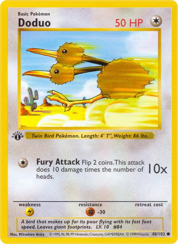 Pokemon Doduo #48 Base Set