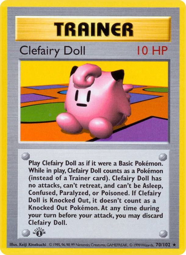 Pokemon Clefairy Doll #70 Base Set