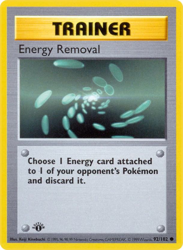 Pokemon Energy Removal #92 Base Set