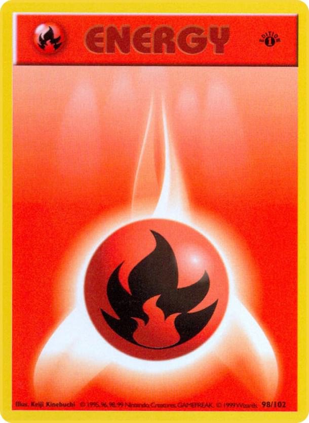Pokemon Fire Energy #98 Base Set