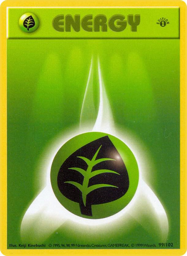 Pokemon Grass Energy #99 Base Set