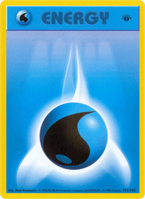 Pokemon Water Energy #102 Base Set