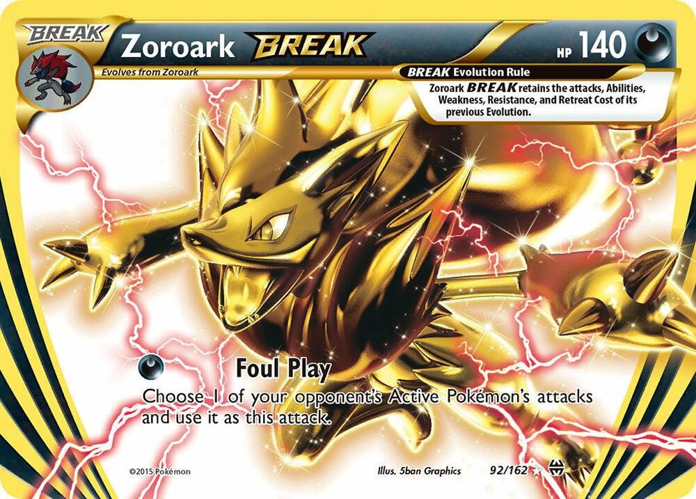 Pokemon Zoroark BREAK 92/162 BREAKthrough
