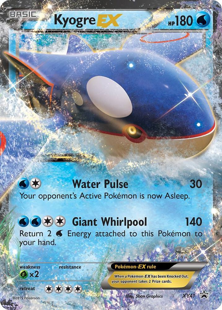 Pokemon Kyogre EX XY41 XY Black Star Promos