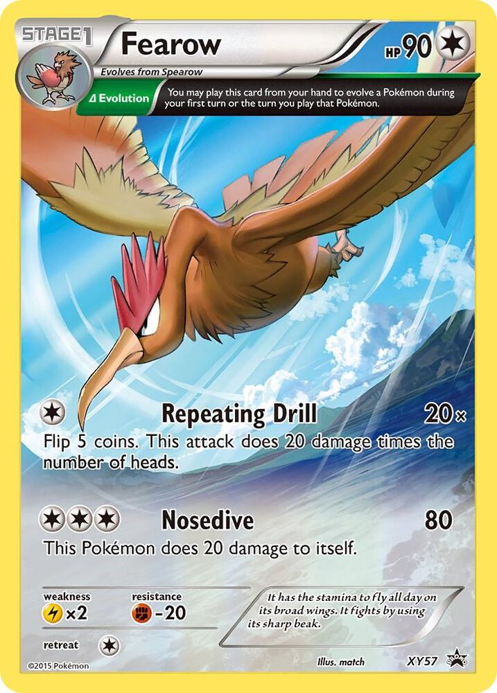 Pokemon Fearow XY57 XY Black Star Promos
