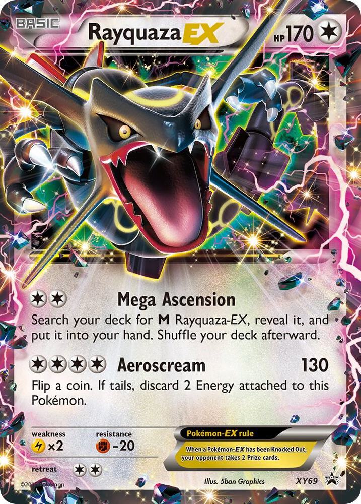 Pokemon Rayquaza EX XY69 XY Black Star Promos