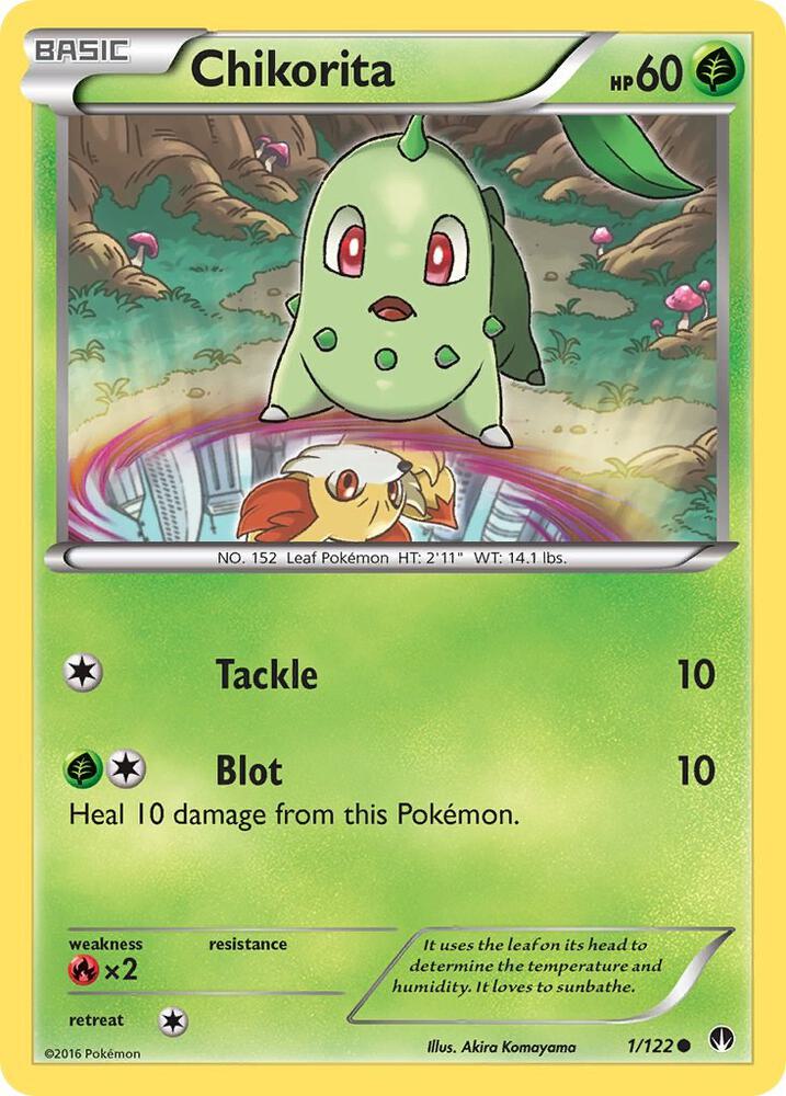 Pokemon Chikorita 1/122 BREAKpoint