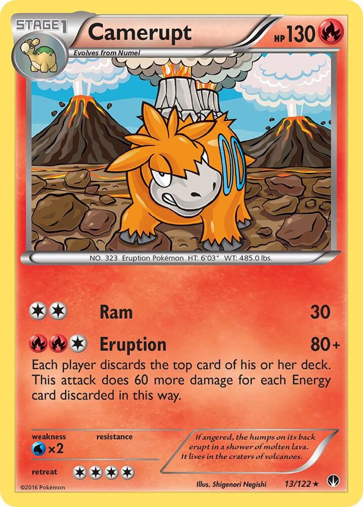 Pokemon Camerupt 13/122 BREAKpoint