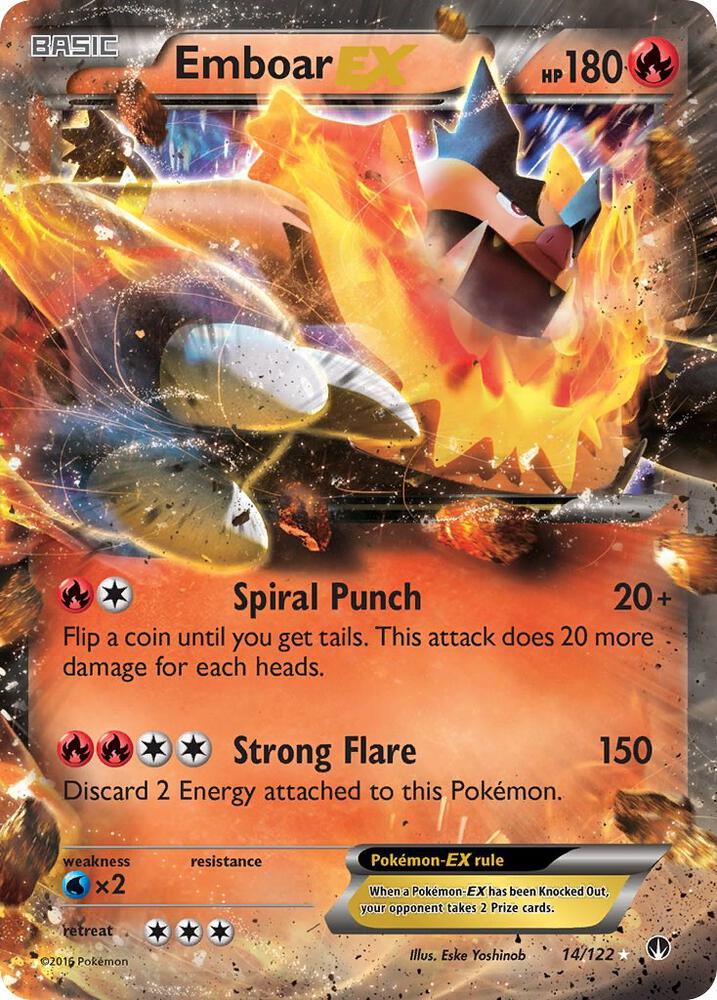 Pokemon Emboar EX 14/122 BREAKpoint