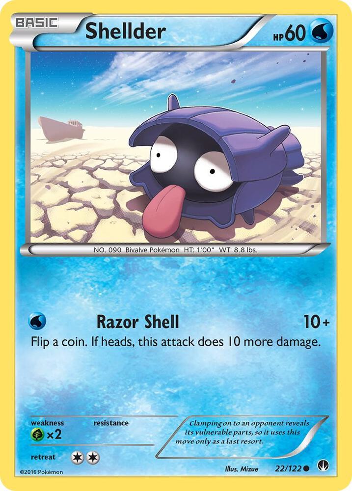 Pokemon Shellder 22/122 BREAKpoint