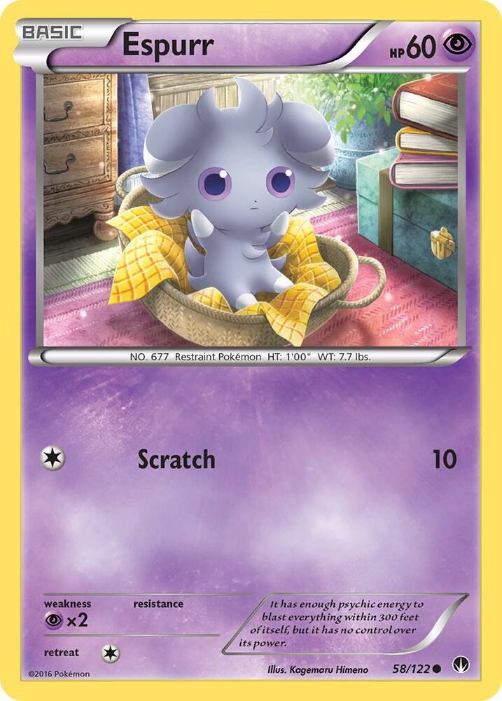 Pokemon Espurr 58/122 BREAKpoint