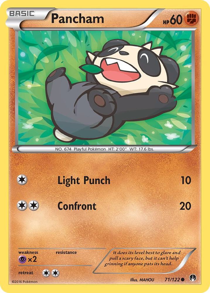 Pokemon Pancham 71/122 BREAKpoint