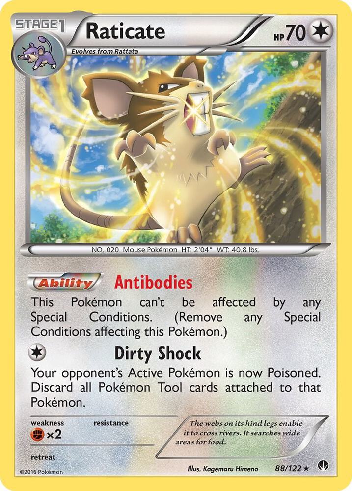 Pokemon Raticate 88/122 BREAKpoint