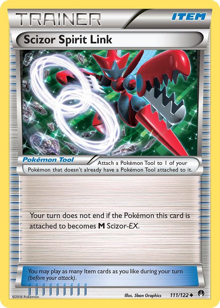 Pokemon Scizor Spirit Link 111/122 BREAKpoint