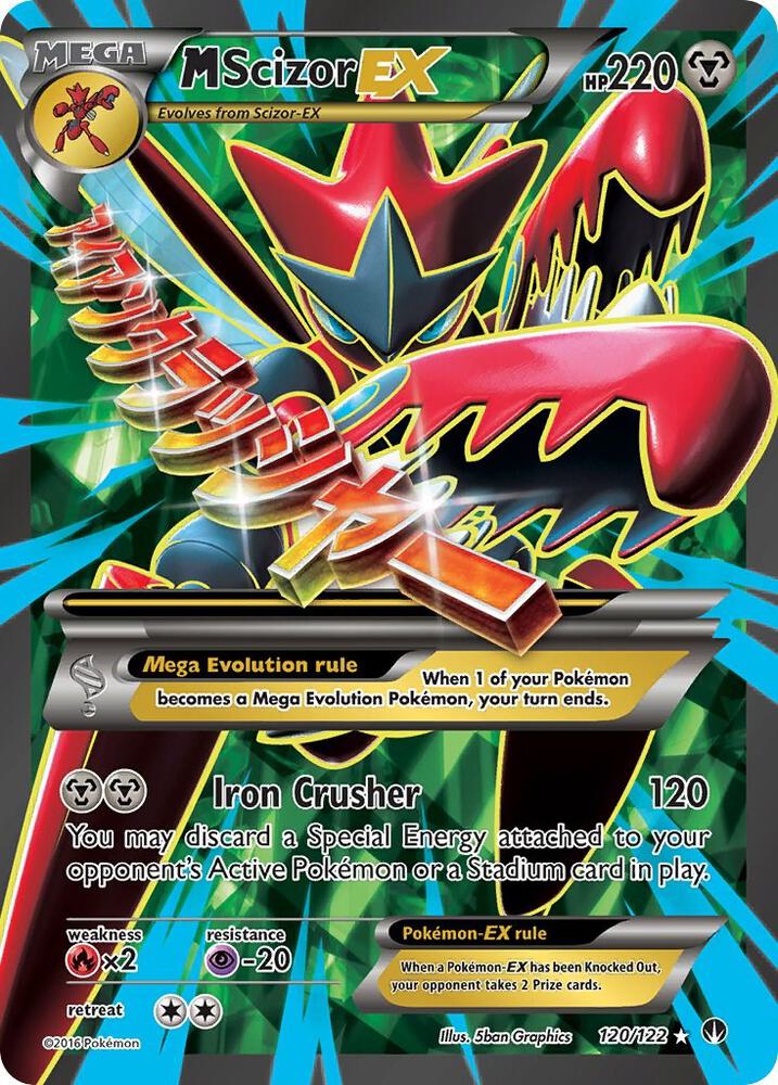 Pokemon M Scizor EX 120/122 BREAKpoint
