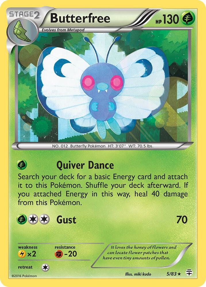 Pokemon Butterfree 5/83 Generations