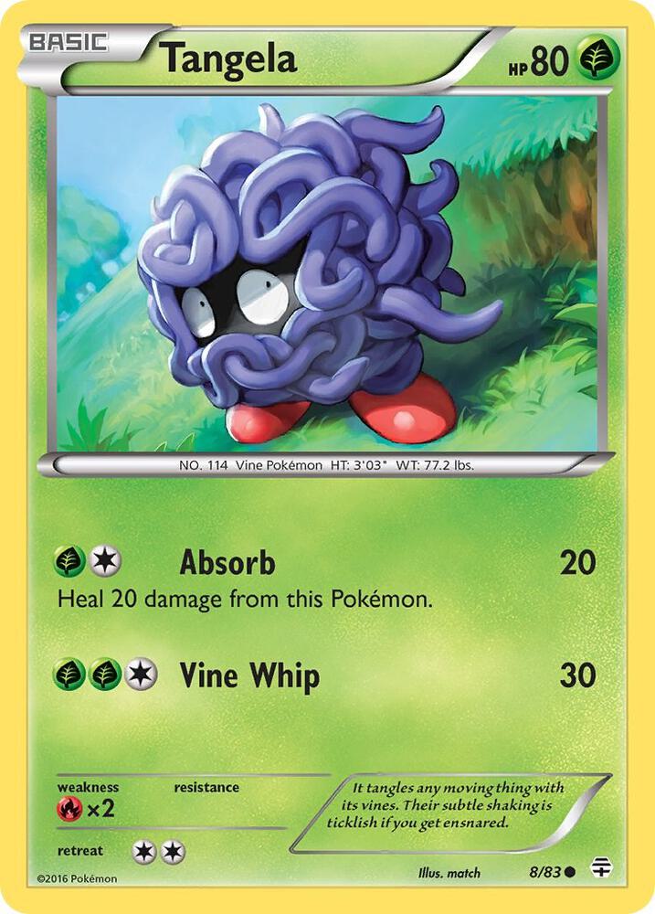 Pokemon Tangela 8/83 Generations