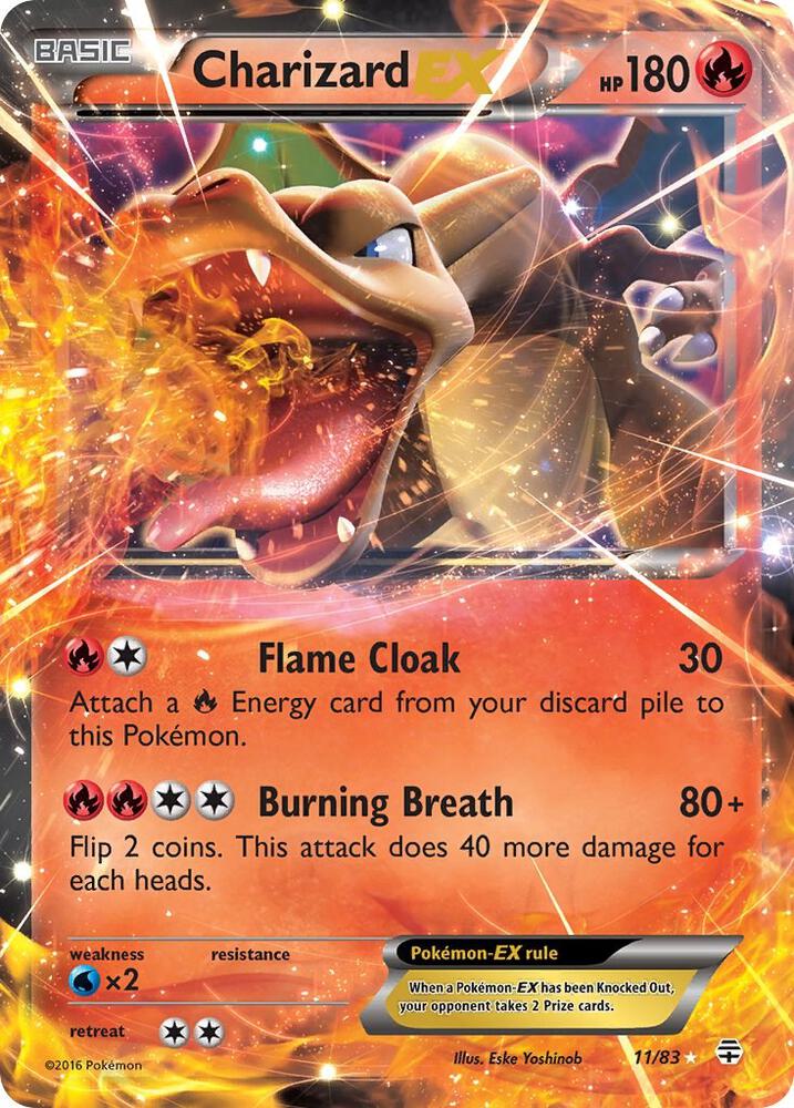 Pokemon Charizard EX 11/83 Generations