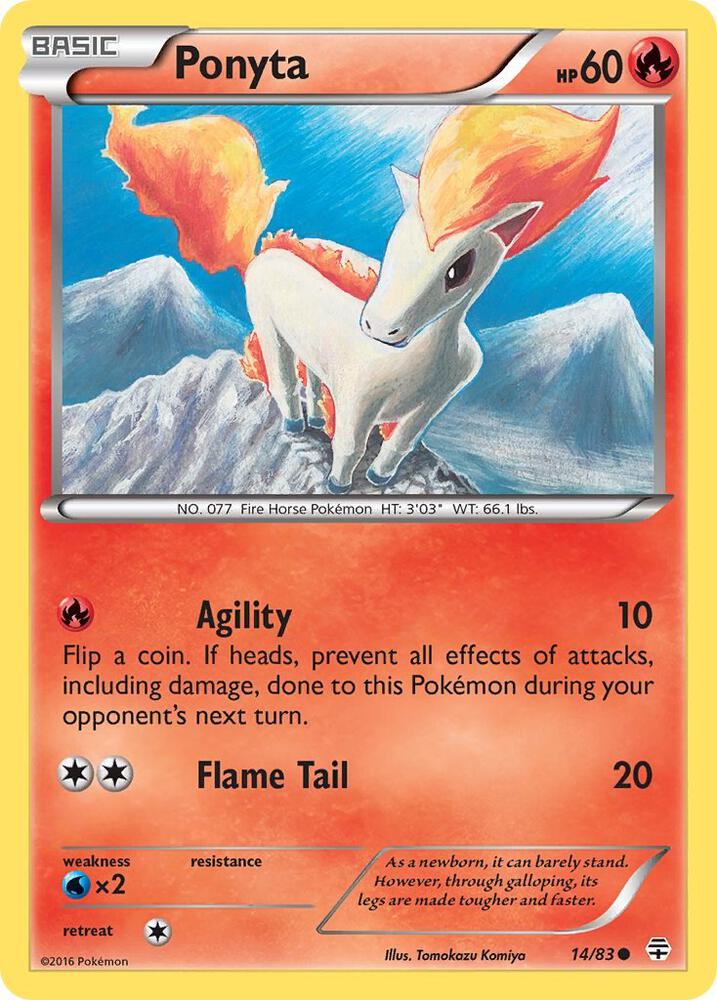 Pokemon Ponyta 14/83 Generations