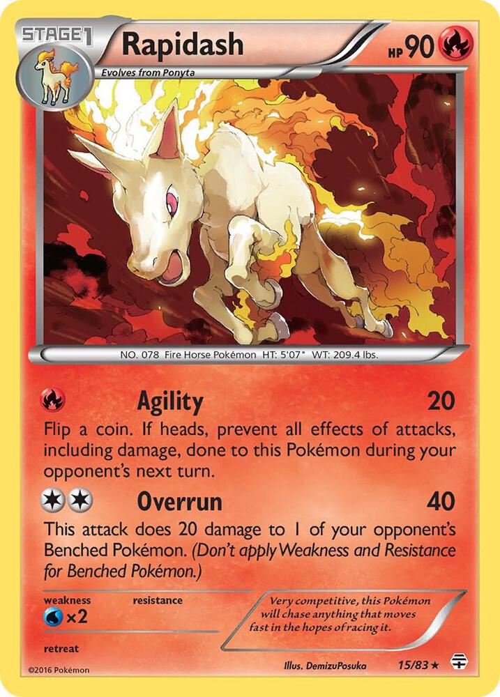 Pokemon Rapidash 15/83 Generations