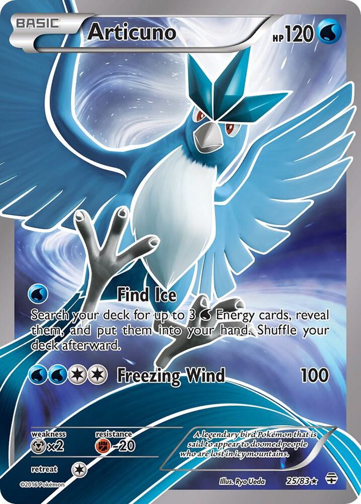 Pokemon Articuno 25/83 Generations