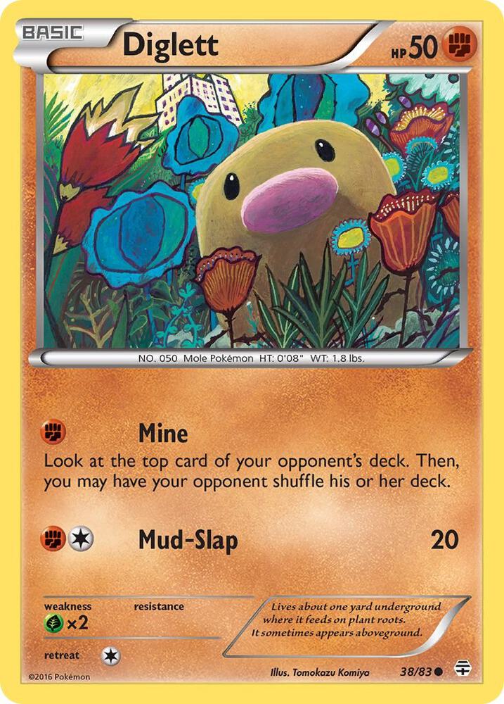 Pokemon Diglett 38/83 Generations