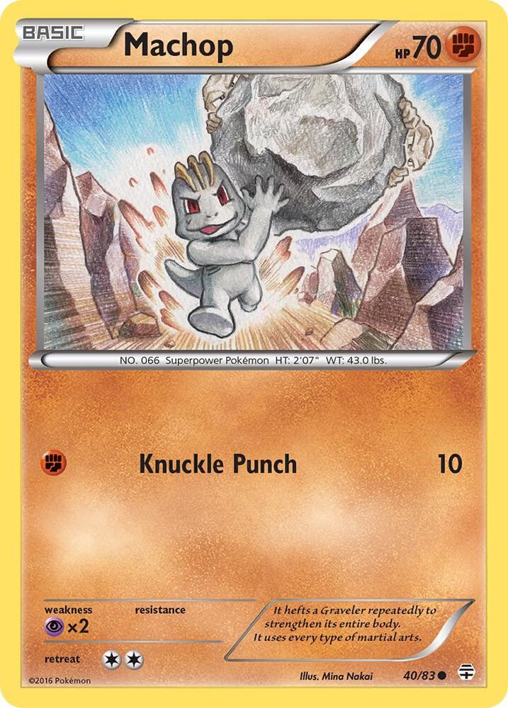 Pokemon Machop 40/83 Generations