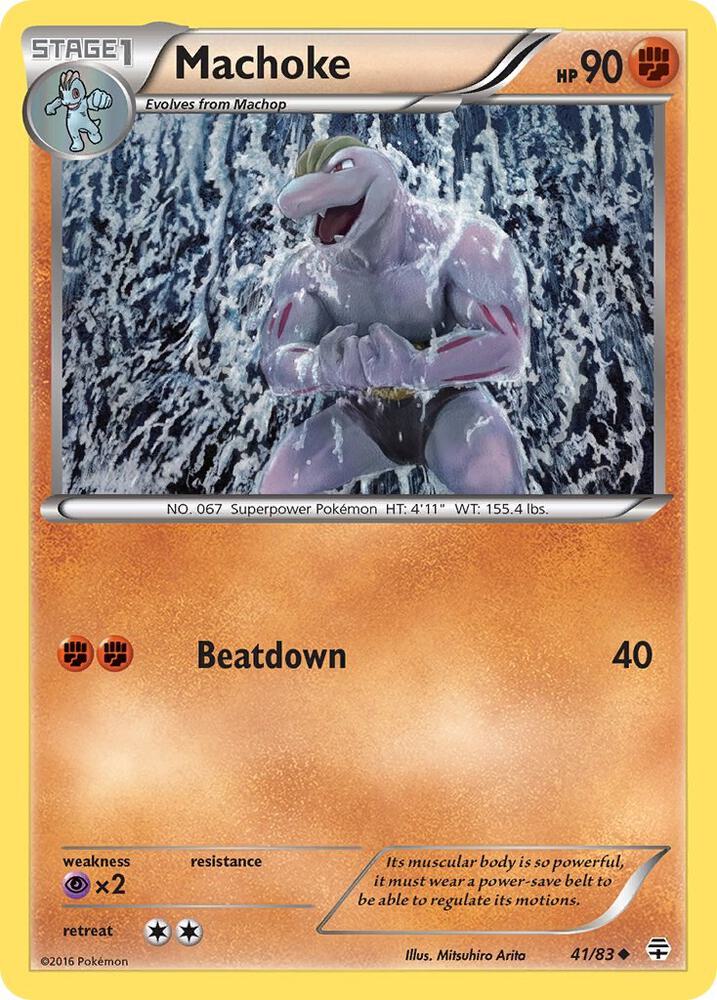 Pokemon Machoke 41/83 Generations