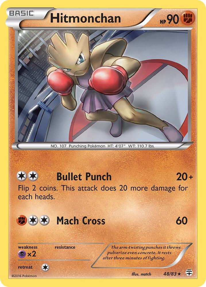Pokemon Hitmonchan 48/83 Generations