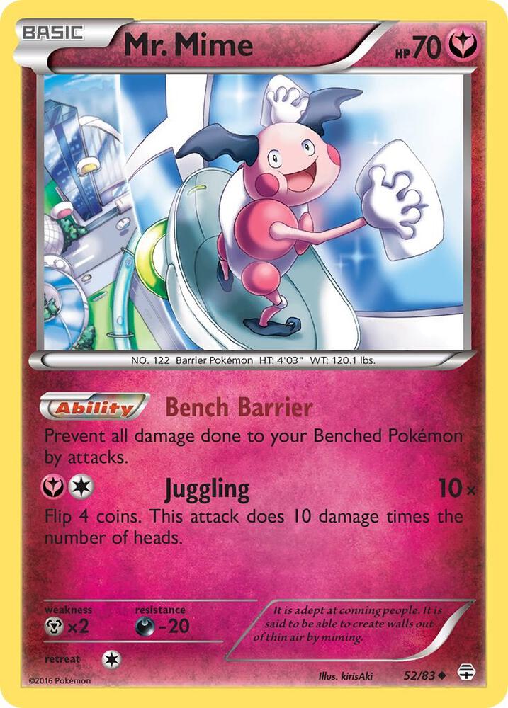 Pokemon Mr. Mime 52/83 Generations