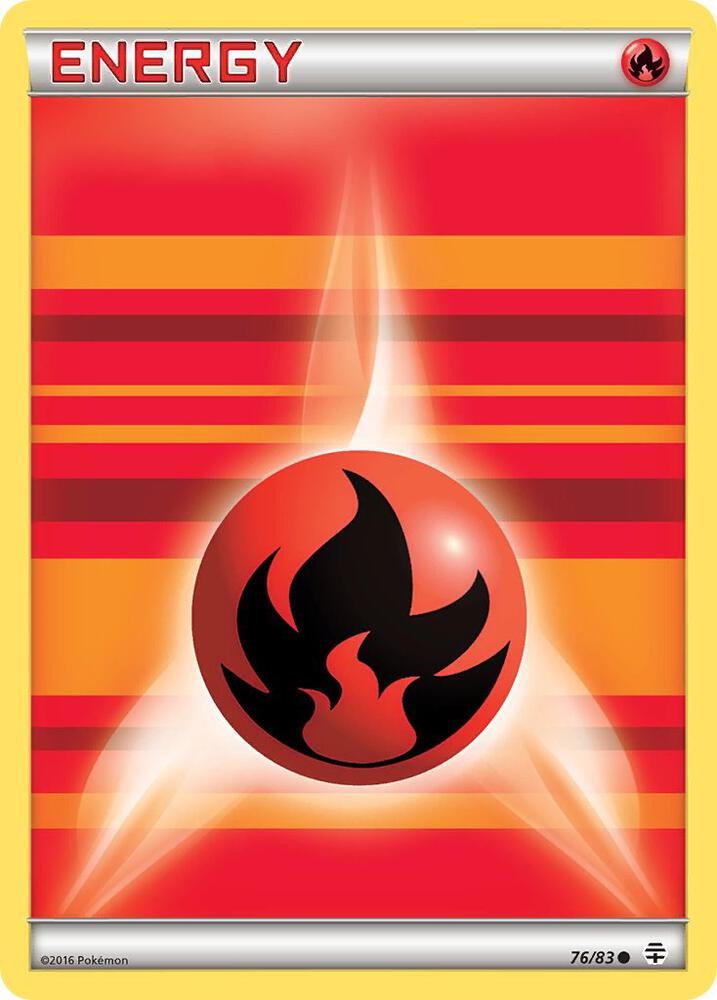 Pokemon Fire Energy 76/83 Generations