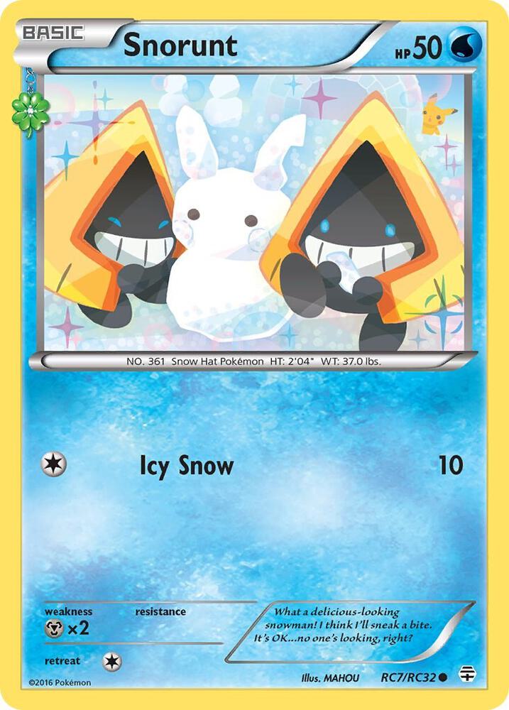 Pokemon Snorunt RC7/RC32 Generations