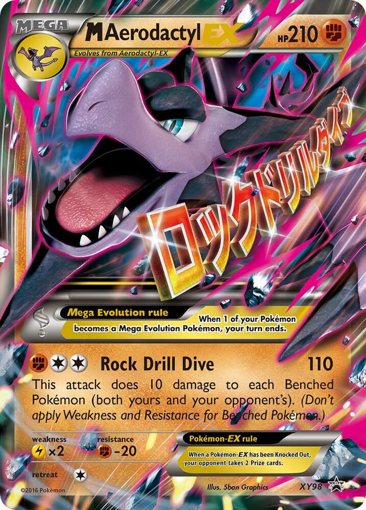 Pokemon M Aerodactyl EX XY98 XY Black Star Promos