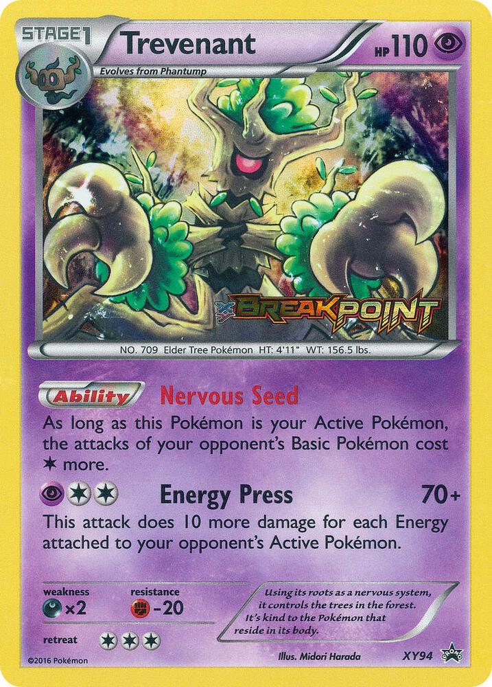 Pokemon Trevenant XY94 XY Black Star Promos