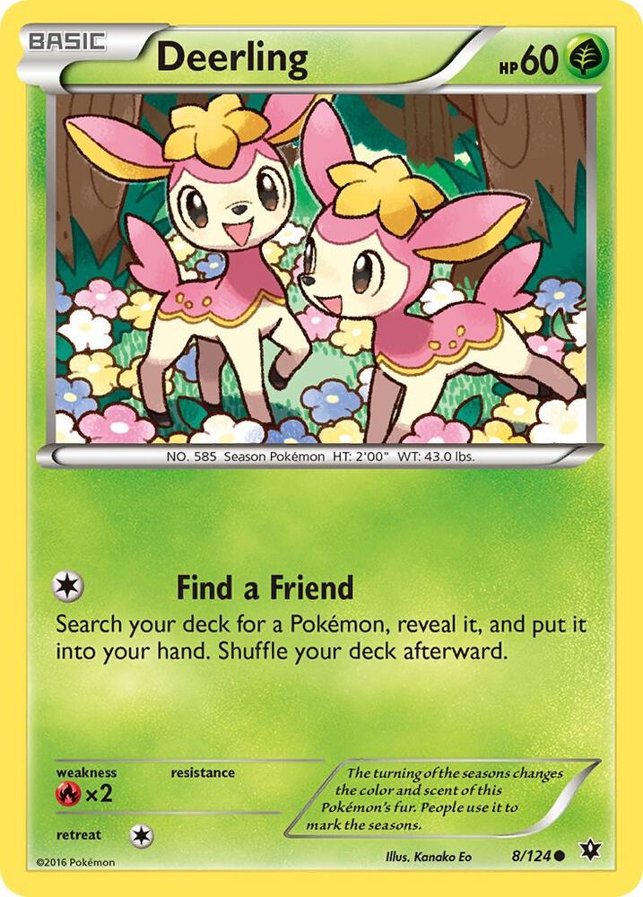 Pokemon Deerling 8/124 Fates Collide