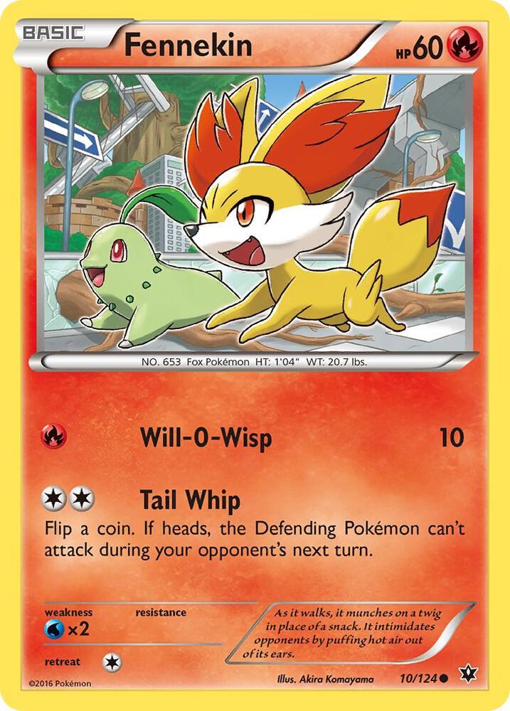 Pokemon Fennekin 10/124 Fates Collide