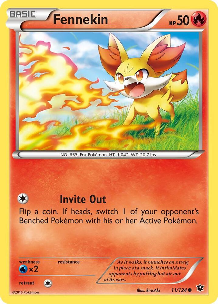 Pokemon Fennekin 11/124 Fates Collide